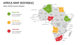 Sales Performance Report - Africa Map - Slide 3