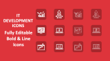 It Development Icons - Slide 1