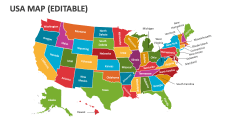 USA Map (Editable) - Slide 1