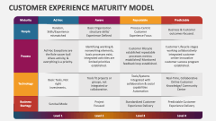 Customer Experience Maturity Model - Slide 1