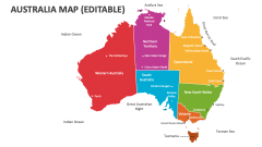 Australia Map (Editable) - Slide 1