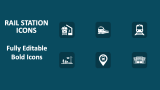Rail Station Icons - Slide 1