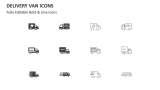 Delivery Van Icons - Slide 2