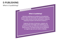 What is E-Publishing? - Slide 1
