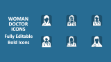 Woman Doctor Icons - Slide 1