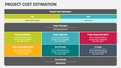 Project Cost Estimation - Slide 1