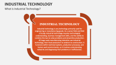 What is Industrial Technology? - Slide 1