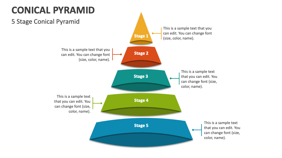 Conical Pyramid PowerPoint Presentation Slides PPT Template