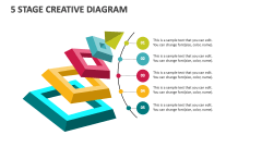 5 Stage Creative Diagram - Slide