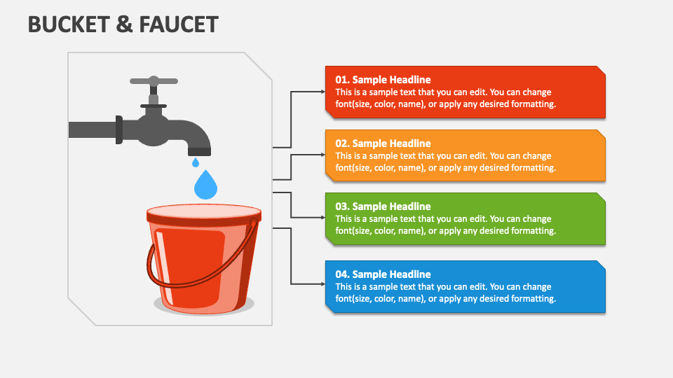 Bucket & Faucet PowerPoint and Google Slides Template PPT Slides