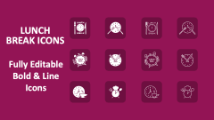 Lunch Break Icons - Slide 1