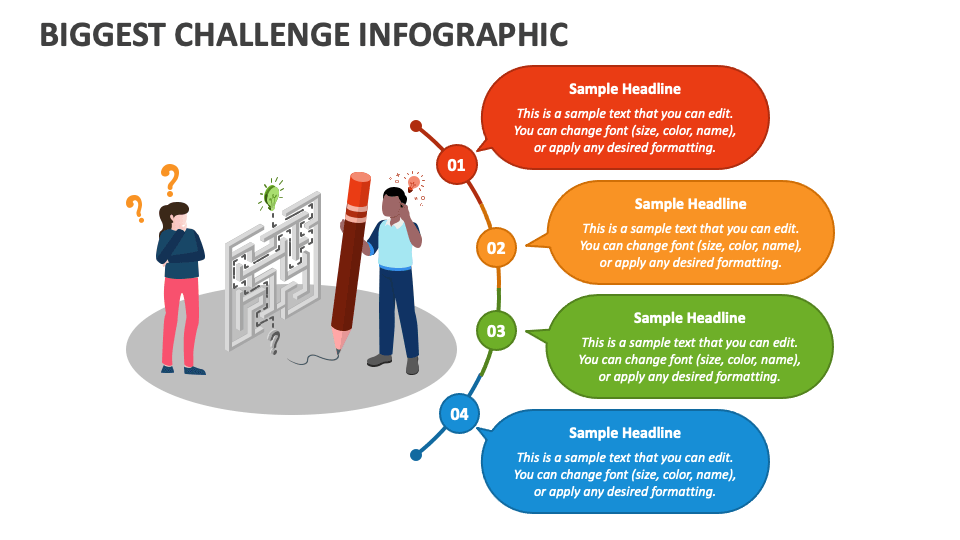 Biggest challenge infographic powerpoint and google slides template