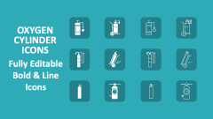 Oxygen Cylinder Icons - Slide 1