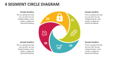 4 Segment Circle Diagram - Slide