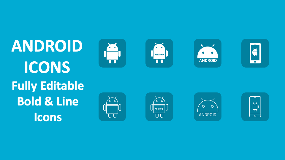 Android icons for powerpoint and google slides ppt slides