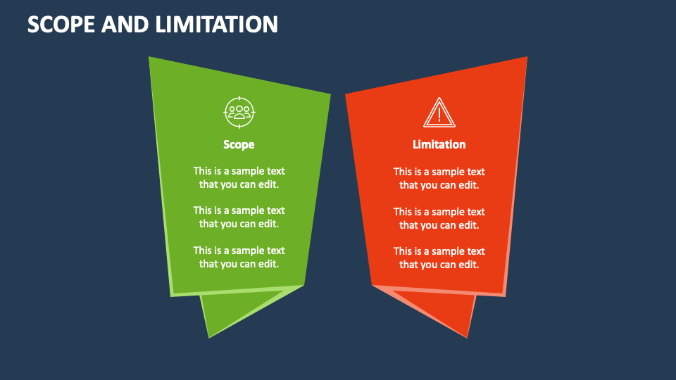 Scope and limitation powerpoint and google slides template ppt slides