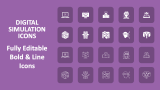Digital Simulation Icons - Slide 1