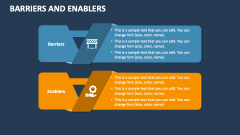 Barriers and Enablers - Slide 1