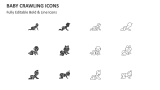 Baby Crawling Icons - Slide 2
