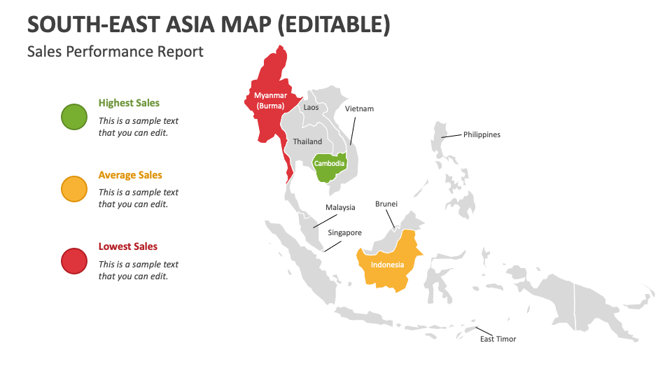 South east asia map powerpoint presentation slides ppt template