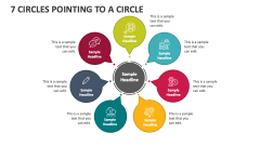 7 Circles Pointing to a Circle - Slide