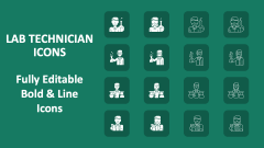 Lab Technician Icons - Slide 1