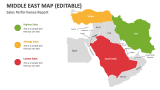 Sales Performance Report - Middle East Map - Slide 3