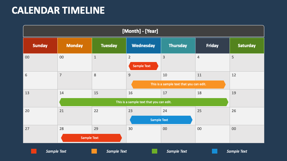 Calendar Timeline PowerPoint Presentation Slides PPT Template