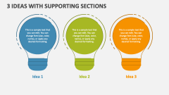 3 Ideas with Supporting Sections - Slide 1