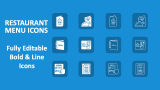 Restaurant Menu Icons - Slide 1