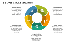 5 Stage Circle Diagram - Slide