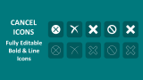 Cancel Icons - Slide 1