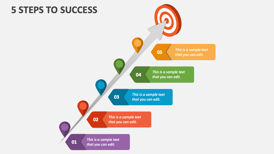 5 Steps to Success - Slide