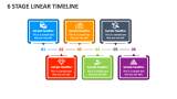 6 Stage Linear Timeline - Slide