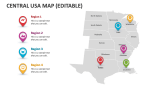 Central USA Map (Editable) - Slide 4