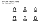 Woman Doctor Icons - Slide 2