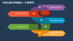 5 Parts Dollar Symbol - Free Slide