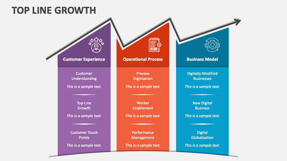 Top Line Growth PowerPoint and Google Slides Template PPT Slides