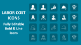 Labor Cost Icons - Slide 1