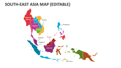 South-East Asia Map (Editable) - Slide 1