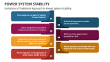 Limitation of Traditional Approach to Power System Stability - Slide 5