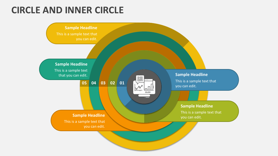 Circle and Inner Circle PowerPoint Presentation Slides PPT Template