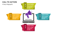 Call to Action (4 Step Infographic) - Slide 1