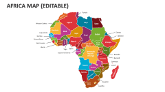 Africa Map (Editable) - Slide 1