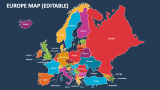 Europe Map (Editable) - Slide 2