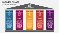 5 Step Infographic (Business Pillars) - Slide 1