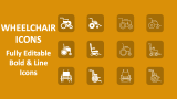 Wheelchair Icons - Slide 1
