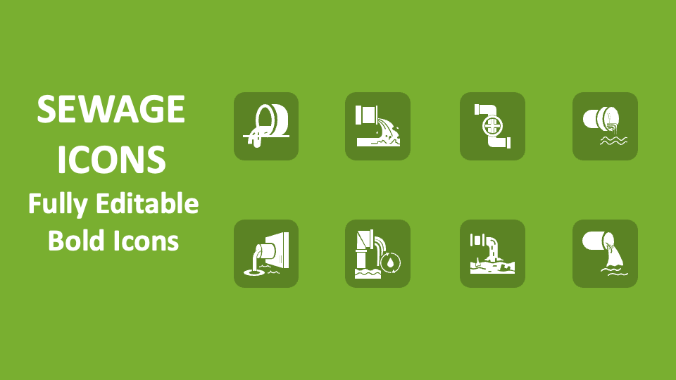 Sewage Icons - Slide 1