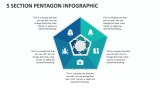 5 Section Pentagon Infographic - Slide 1