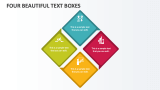 Four Beautiful Text Boxes - Slide 1